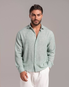 پیراهن مردانه لینن آستین بلند با کیفیت